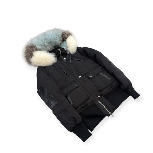 니콜 베니스티 라쿤 퍼 덕다운 패딩