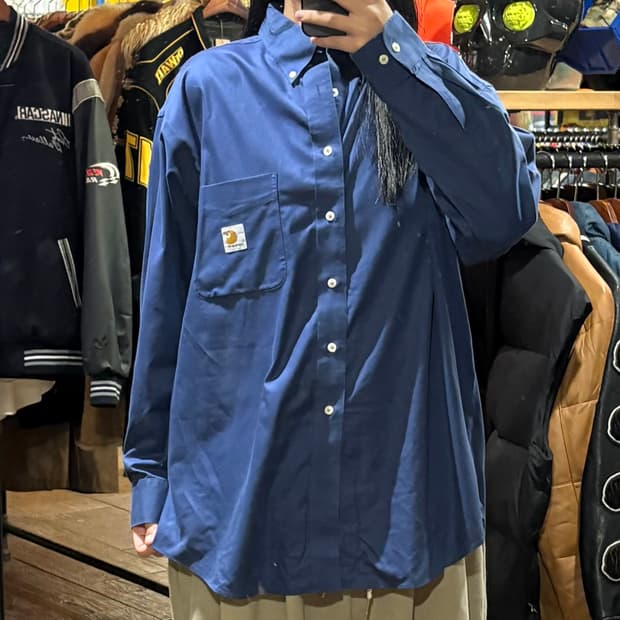 [HI] Carhartt 칼하트 긴팔셔츠 블루