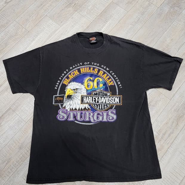 할리데이비슨 00s sturgis 티셔츠 빈티지 xl