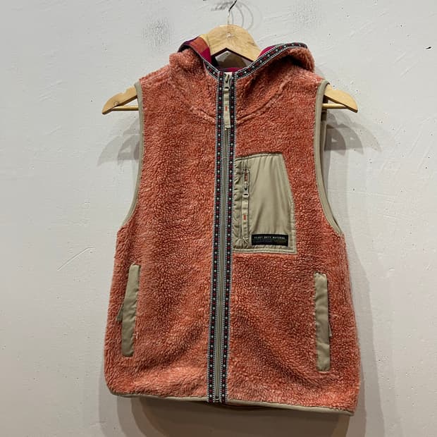 CUBE SUGAR 플리스 후드 베스트 우먼즈