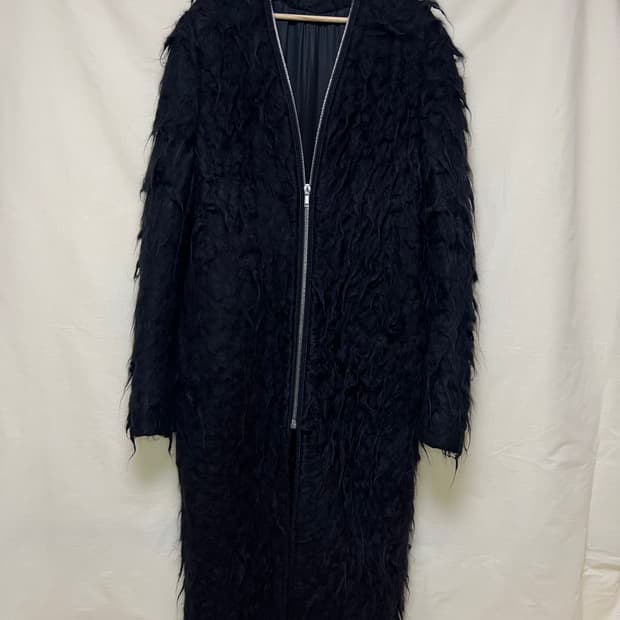 릭오웬스 24FW 포터빌 알파카 헤어 코트