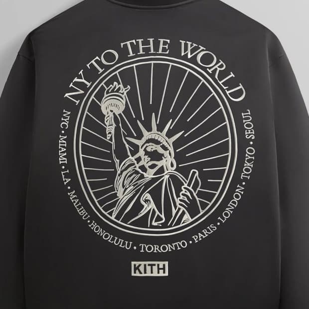 Kith NY to the world 사틴봄버자켓