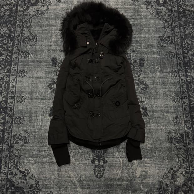 Sly 00s archive trimming fur jacket