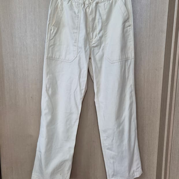 [M]프리즘웍스 아이보리 코튼 팬츠