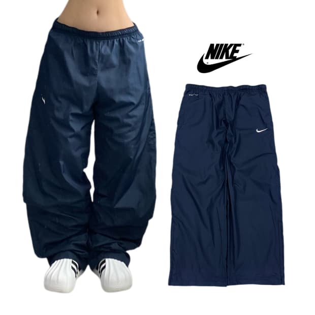 나이키 스우시 올드스쿨 와이드 바람막이 트랙팬츠