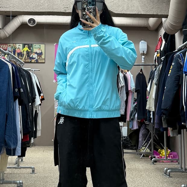 나이키 스카이 블루 바람막이 자켓 S79
