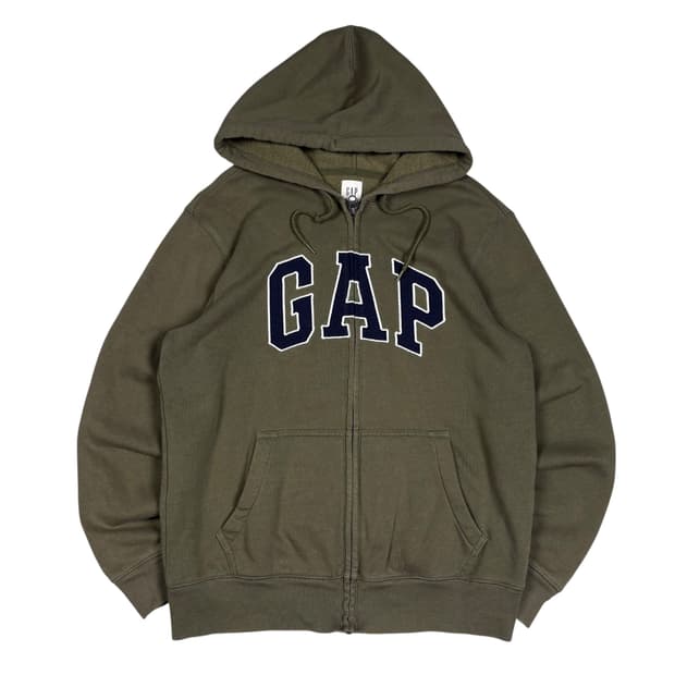 갭 브라운컬러 후드집업