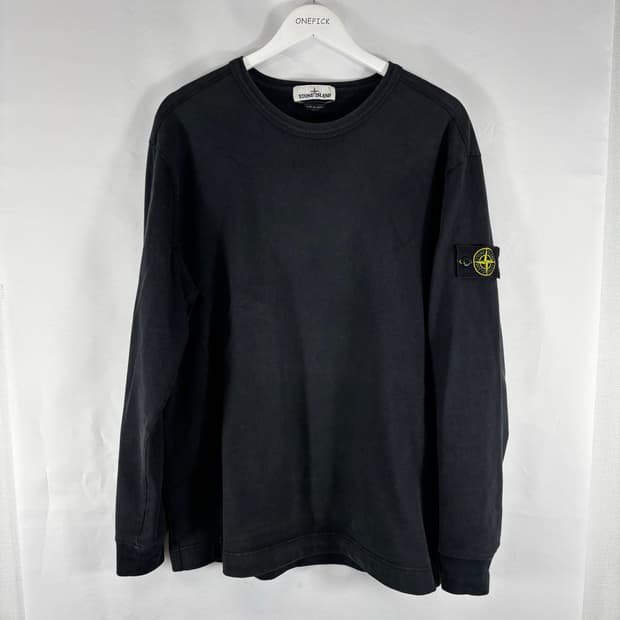 (정품,21FW)XL스톤아일랜드 롱슬리브 맨투맨 니트 블랙