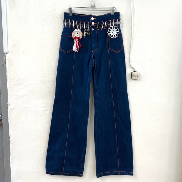 초포바 로위나 2023AW 카라비너 데님 팬츠