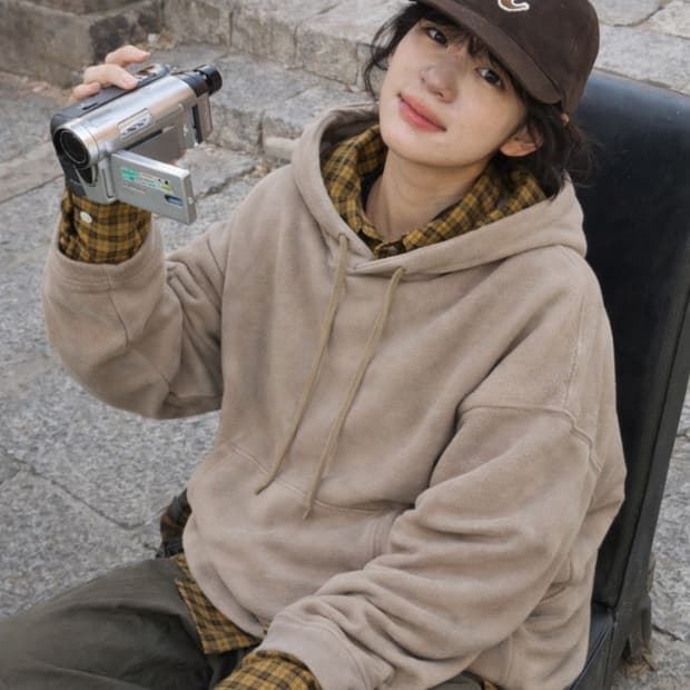 후리스 기모 후드티 XL