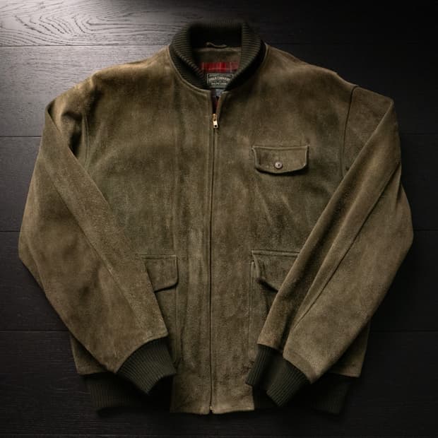 90s POLO COUNTRY A-1 Suede Jacket (108)