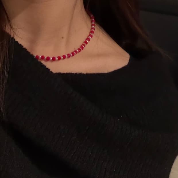 [핸드메이드] 데일리 비즈목걸이