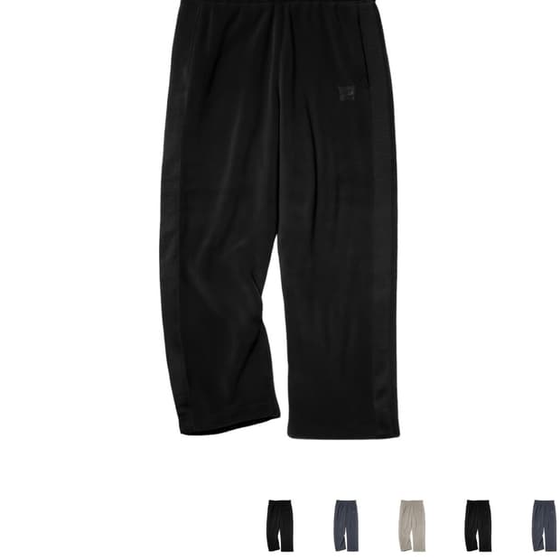 유니클로 x 니들스 플리스 와이드 팬츠 블랙 S