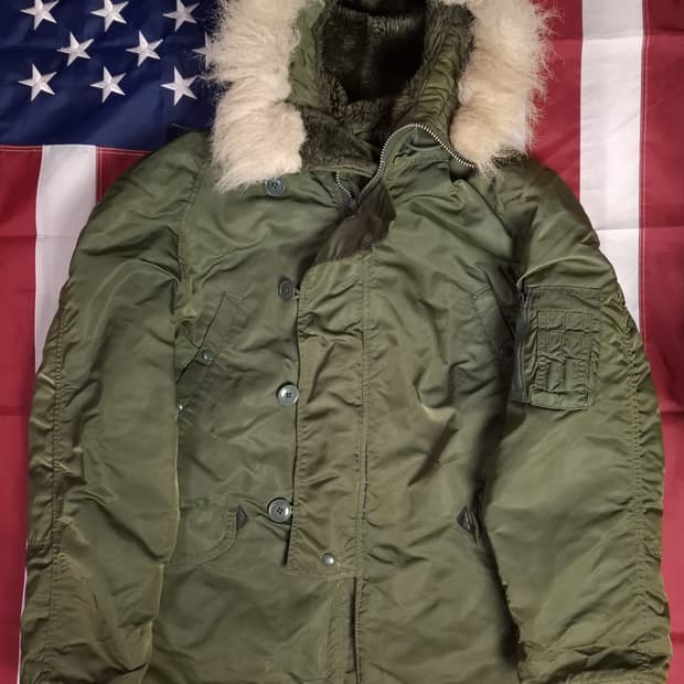 오리지날 90's 미국제조 미공군 민수용 알파사 N-3B 극한지용 파카