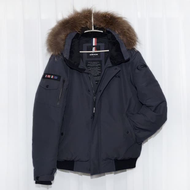 신품급) 아이더 스투키 헤비 구스다운 봄버 숏패딩 자켓 (L/100+)