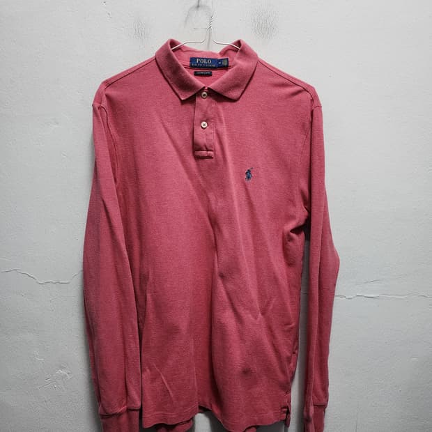 폴로 랄프로렌 커스텀핏 긴팔 카라티 