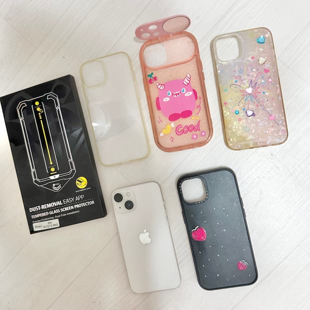 아이폰 14  스타라이트 128기가/케이스티파이