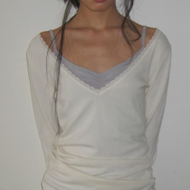 샵페어리 iris long top (cream)
