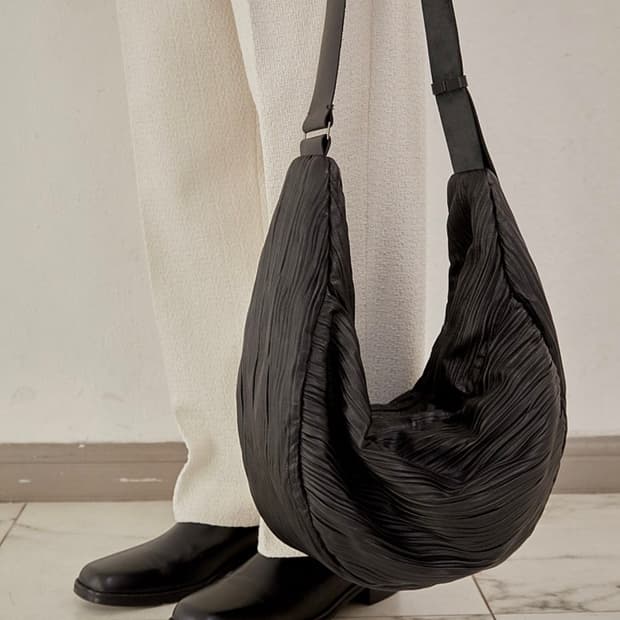 오엑스스튜디오 램스킨 크링클 레더백 가죽가방 숄더백 크로스백