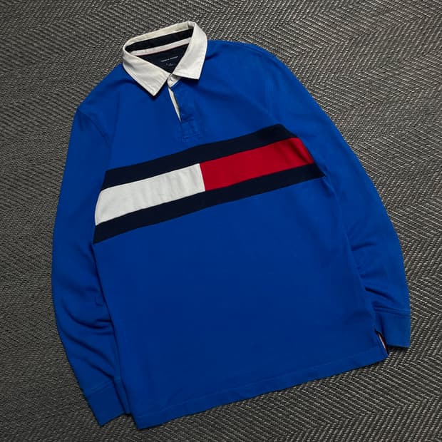 타미힐피거 플래그 클래식 럭비 티셔츠 y 5271