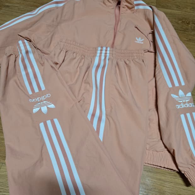 아디다스 여성 코랄 락업 트랙탑 셋업