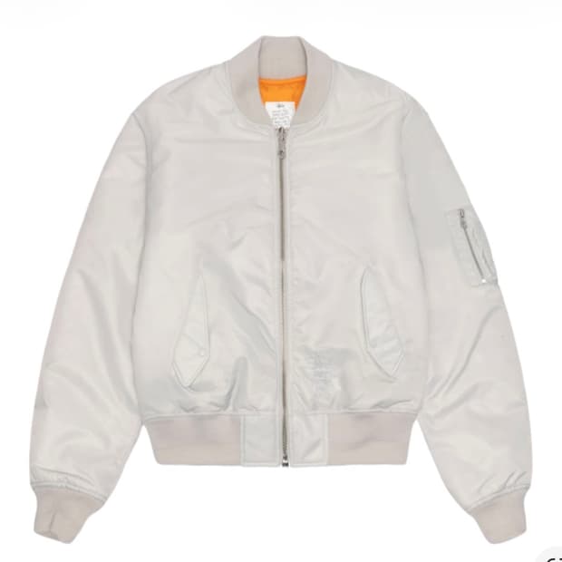 L) 스투시 빌트 리버시블 봄버 자켓 그레이