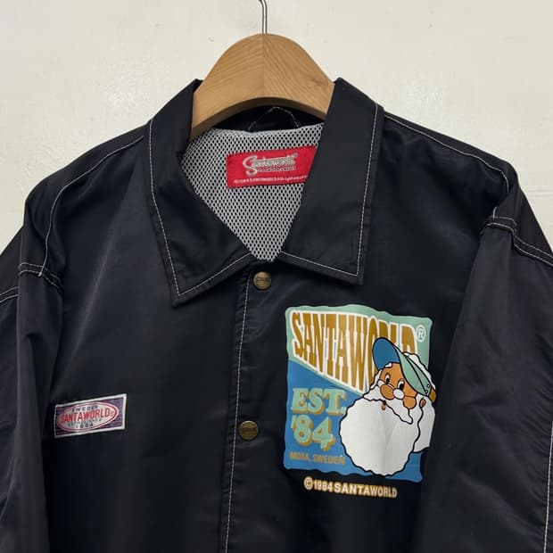 산타월드 블랙 코치자켓