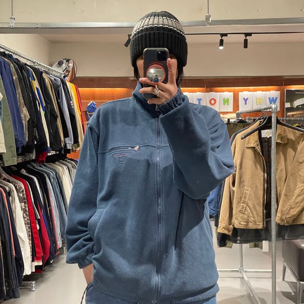 빈티지 리버시블 플리스 자켓