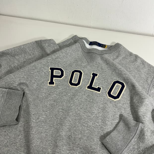 XL 폴로 랄프로렌 그레이 POLO 빅로고 맨투맨