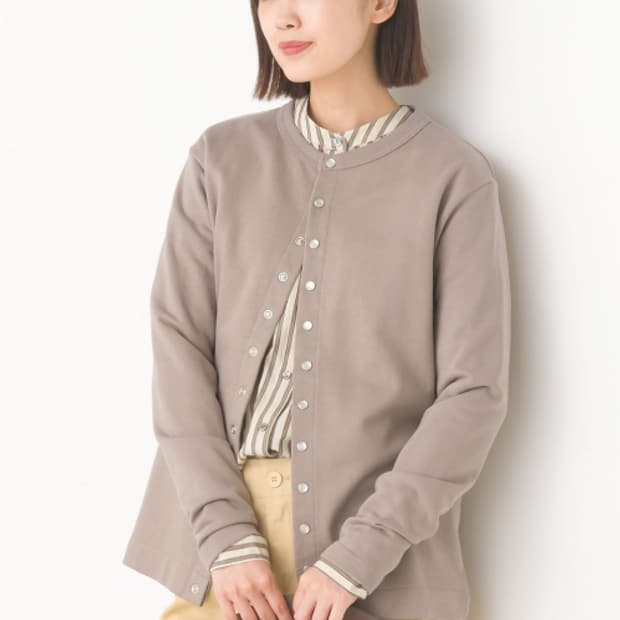 OMNES Sweat Snap Cardigan