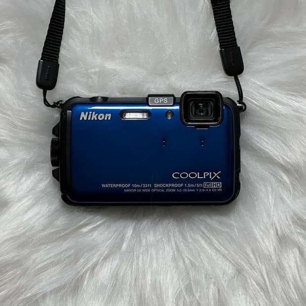 *희귀* Nikon coolpix aw100 블루 디카 빈티지 디카