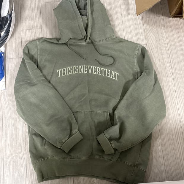 디네댓 카키 후드 S