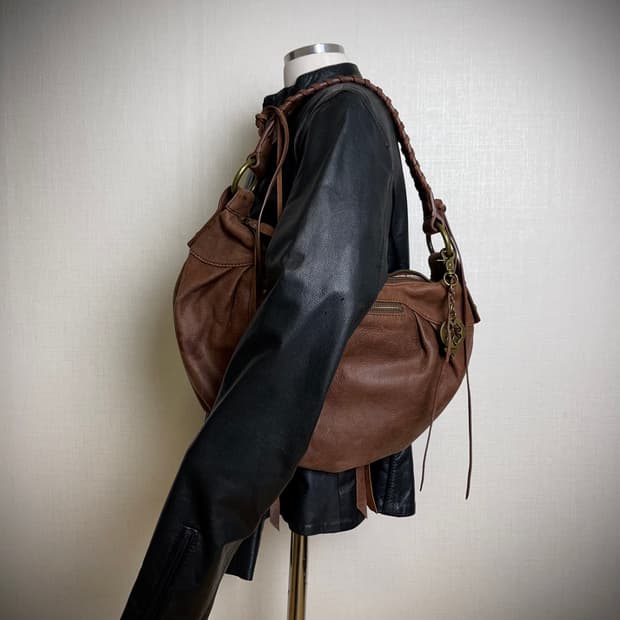 LUCKY BRAND 빈티지 양가죽 가방- 숄더백