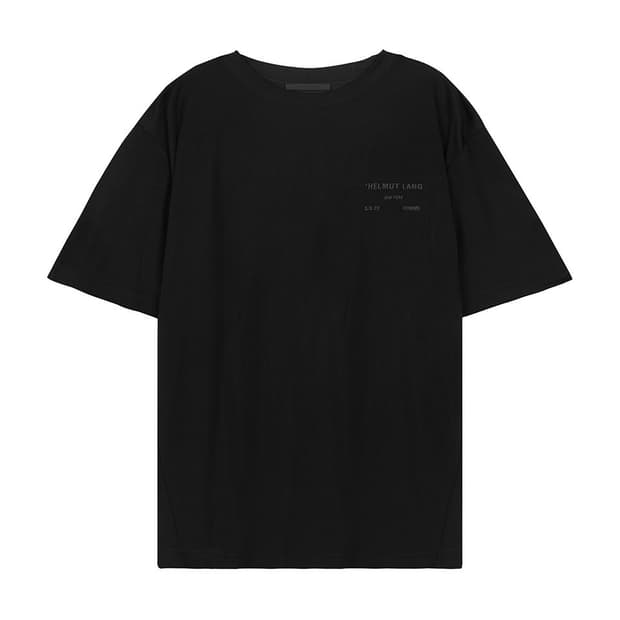 헬무트랭 메쉬 티셔츠 블랙