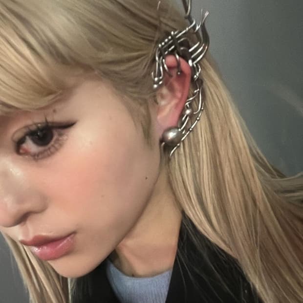 Heaven marcjacobs 헤븐바이마크제이콥스 키코 실버 이어커프