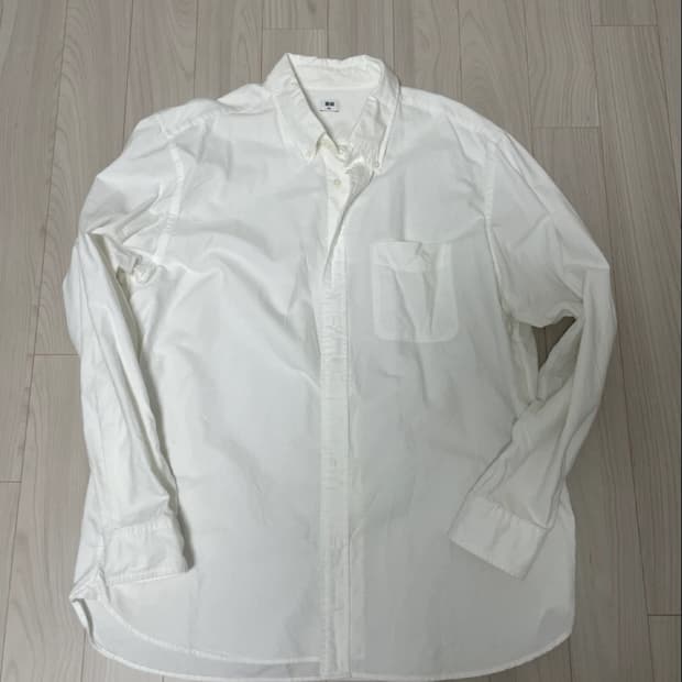 유니클로 옥스포드셔츠 화이트 XXL