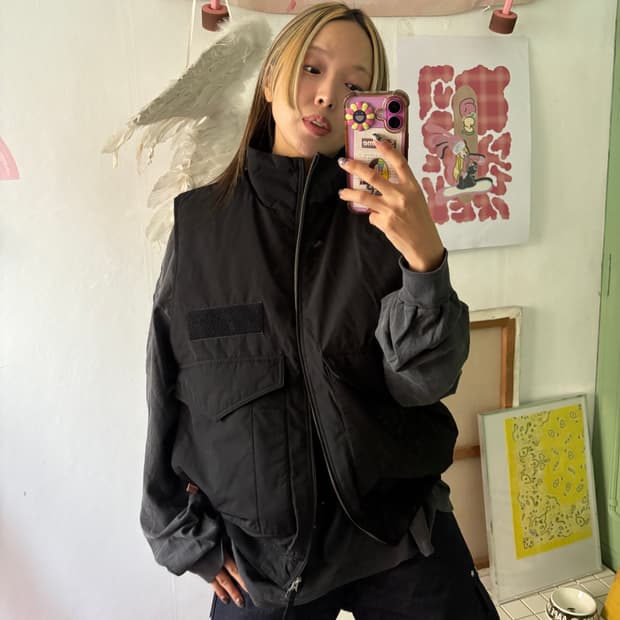 밀리터리베스트 (블랙 )