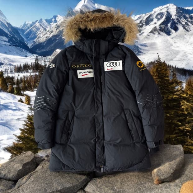 데상트 아우디 덕다운 패딩 자켓
