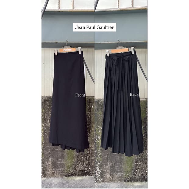 90s 장폴고티에 롱 플리츠 스커트