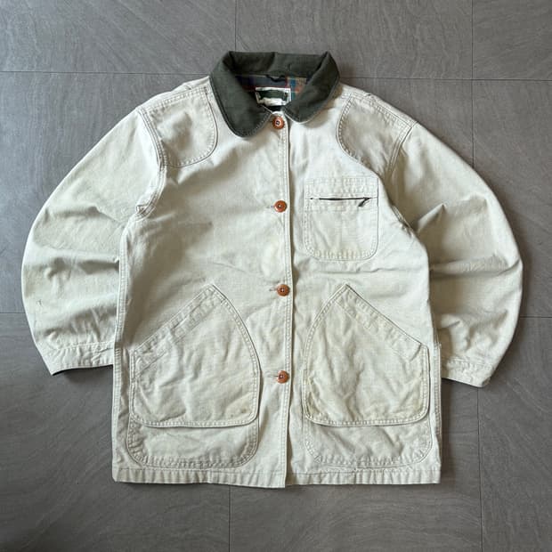 90s L.L.bean 90년대 미국 생산 엘엘빈 아이보리 헌팅 자켓