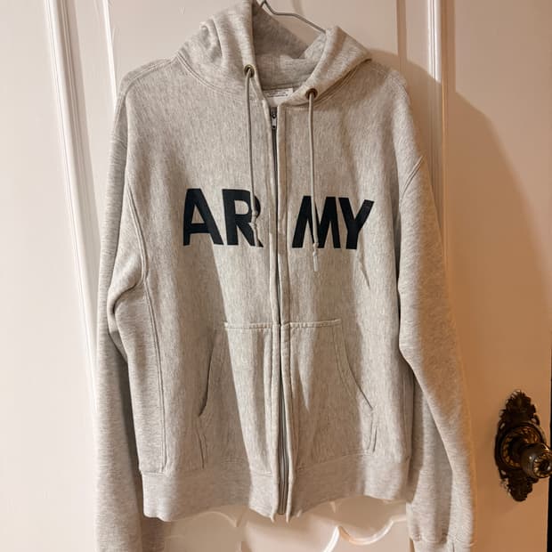US Army OG 후드집업