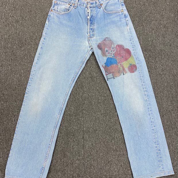 90s Levis 리바이스 501 커스텀 데님팬츠
