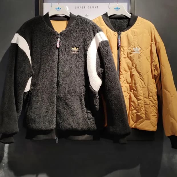 아디다스 리버시블 뽀글이