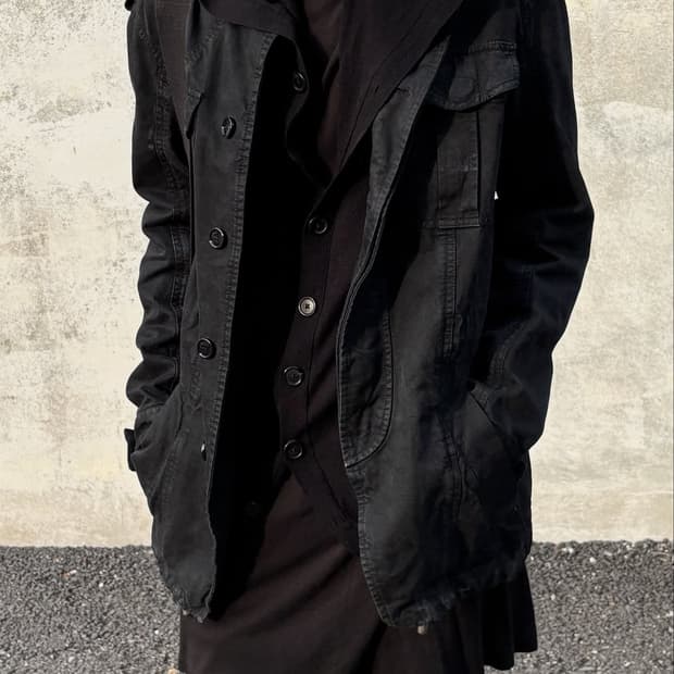 (예약중) 앤드뮐 미스터 14fw 시스루 후드