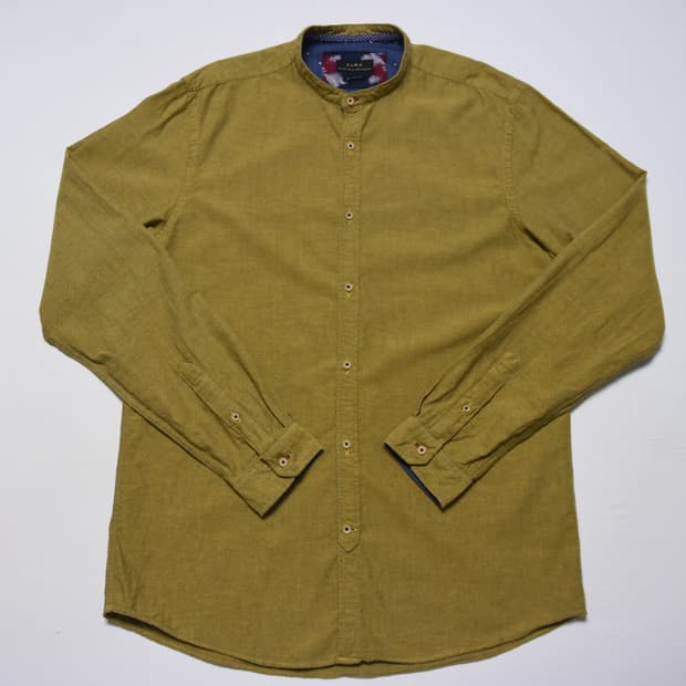 자라 릴렉스핏 차이나 카라 셔츠 L