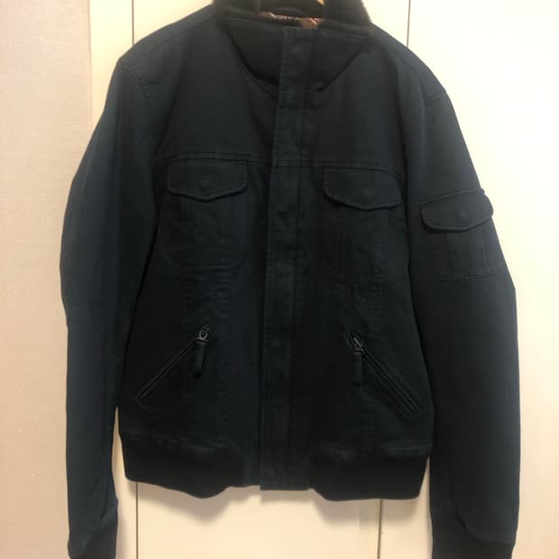 휴고보스 오렌지라벨 워싱 블루종 점퍼 자켓