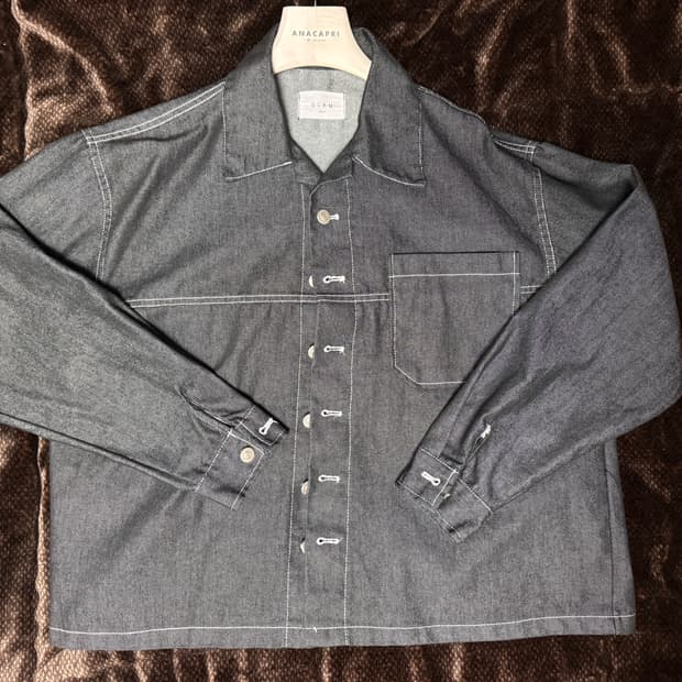 GLAM 데님 셔츠 자켓입니다.