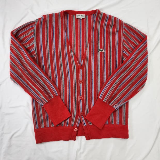 라코스테 서광 80s 빈티지 니트 가디건