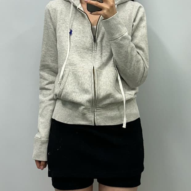 폴로 랄프로렌 신형 그레이 후드집업