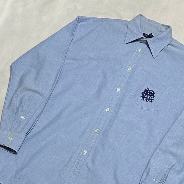 M 폴로랄프로렌 포켓 자수 옥스포드 셔츠 